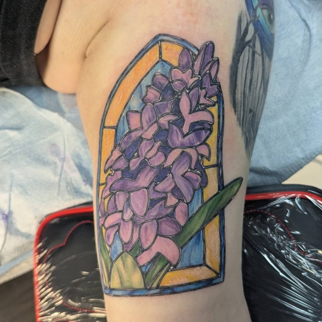 Tattoo by @bananartsgallery — stained_glass