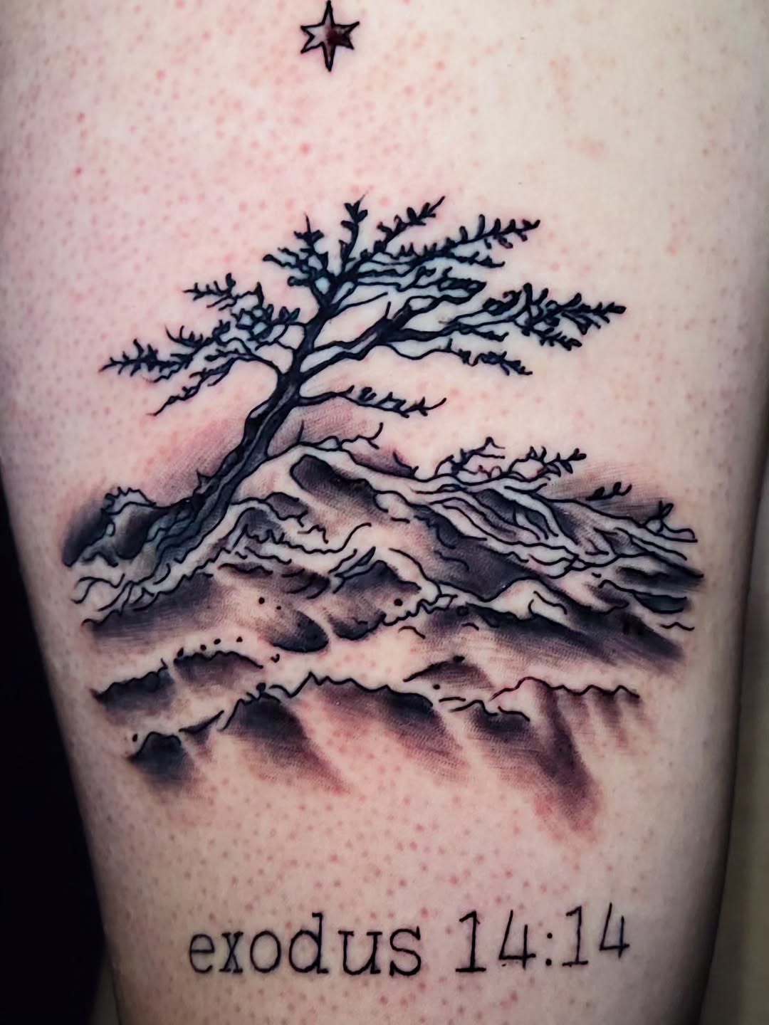 Tattoo by @theinkboxtattoos — black_and_grey, lettering_script