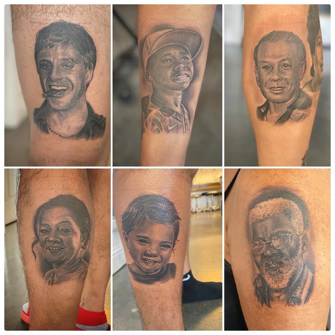 Tattoo by @russellb_tattoos — realism, black_and_grey