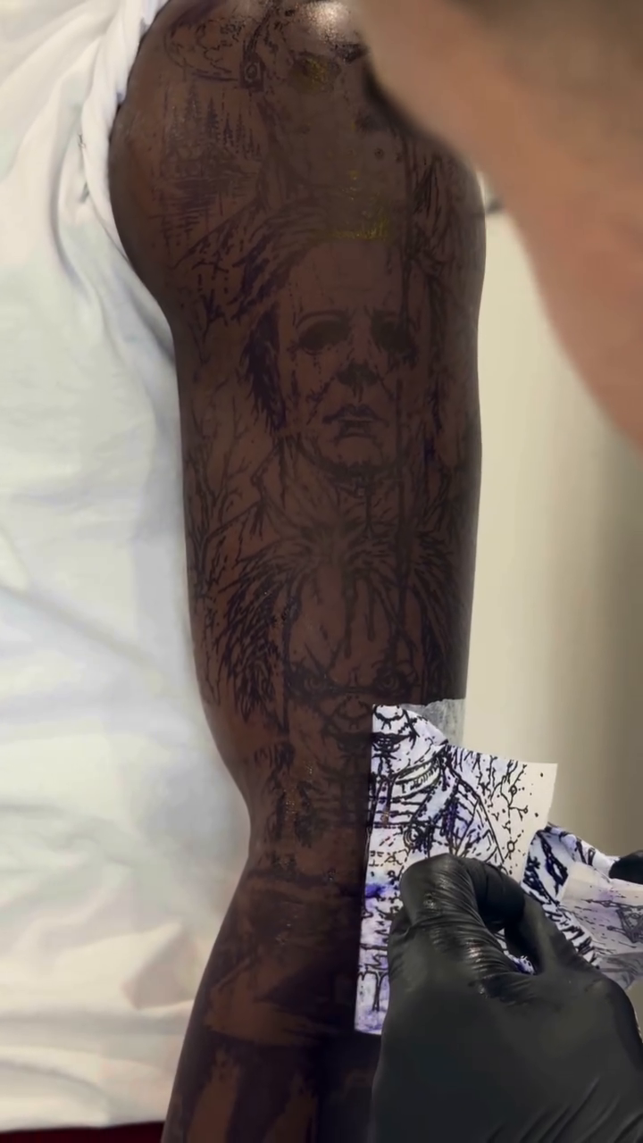Tattoo by @alisalehtattoos β realism, black_and_grey