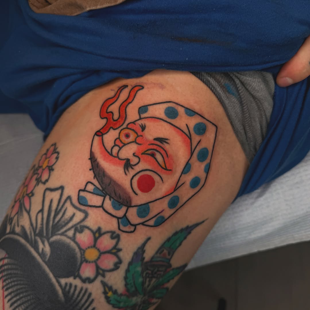 Tattoo by @liztattooer — japanese_irezumi, american_traditional