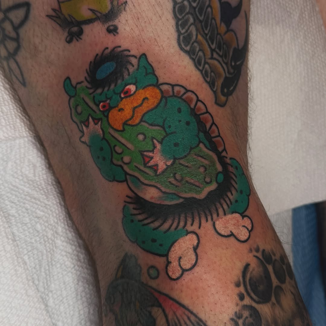 Tattoo by @liztattooer — japanese_irezumi, american_traditional