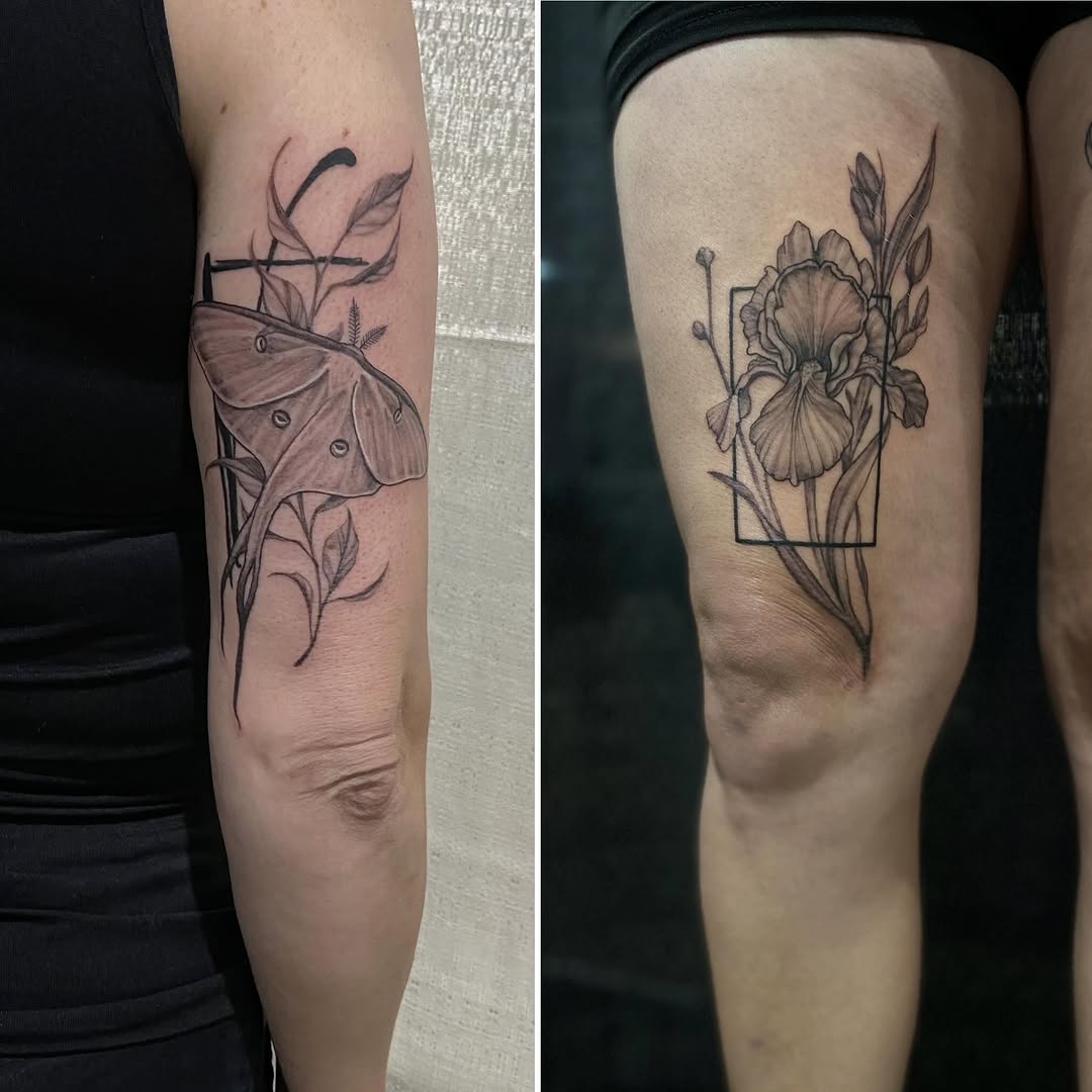 Tattoo by @msdanajonesart — illustrative, black_and_grey