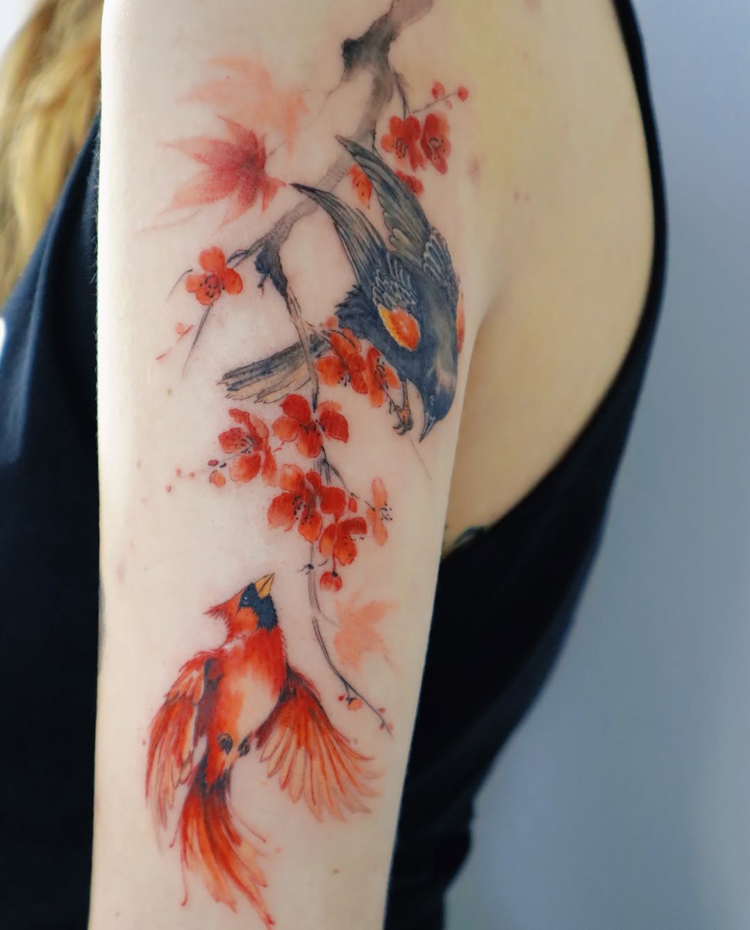 Tattoo by @sylvia.ink.journal — watercolor
