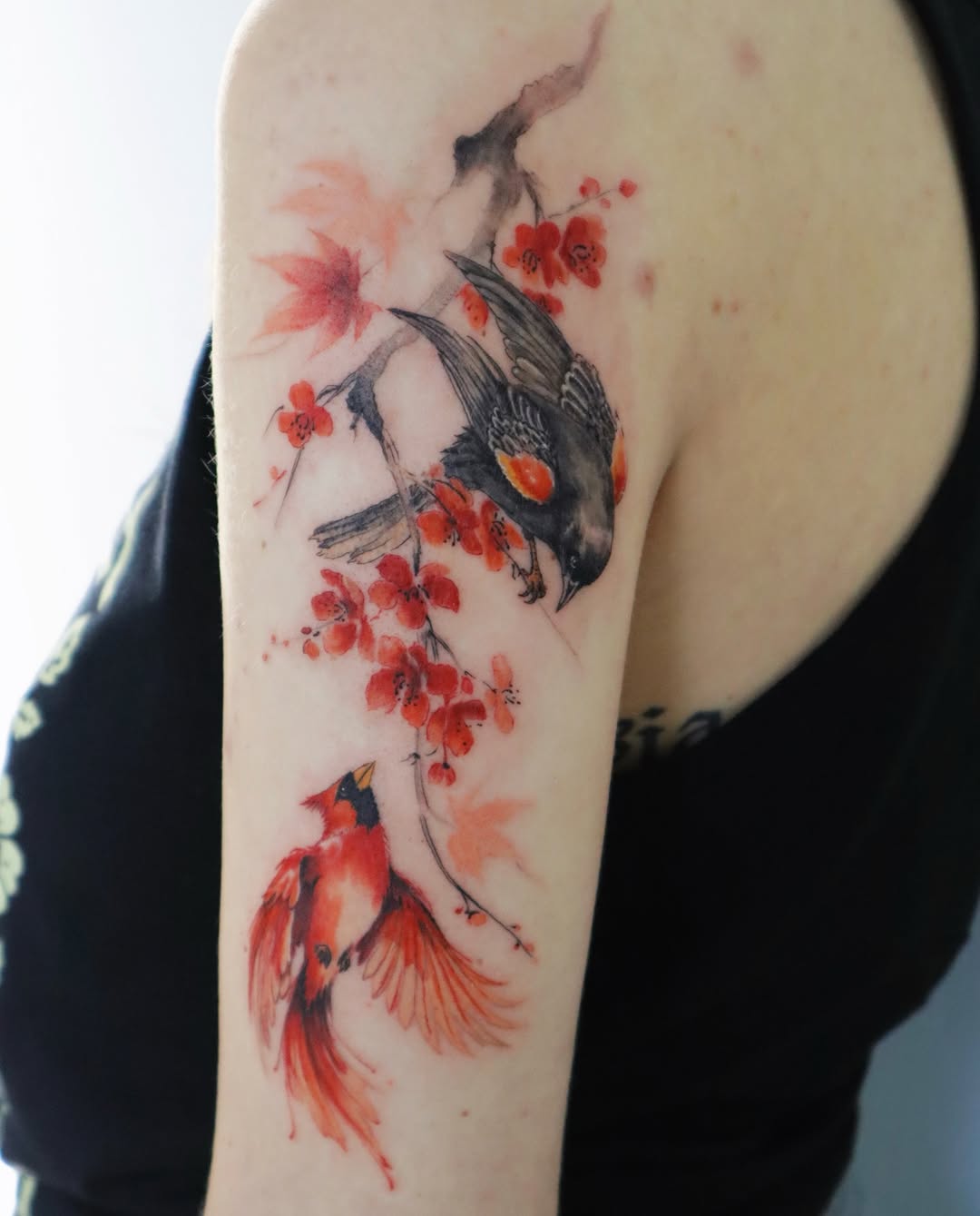 Tattoo by @sylvia.ink.journal — watercolor