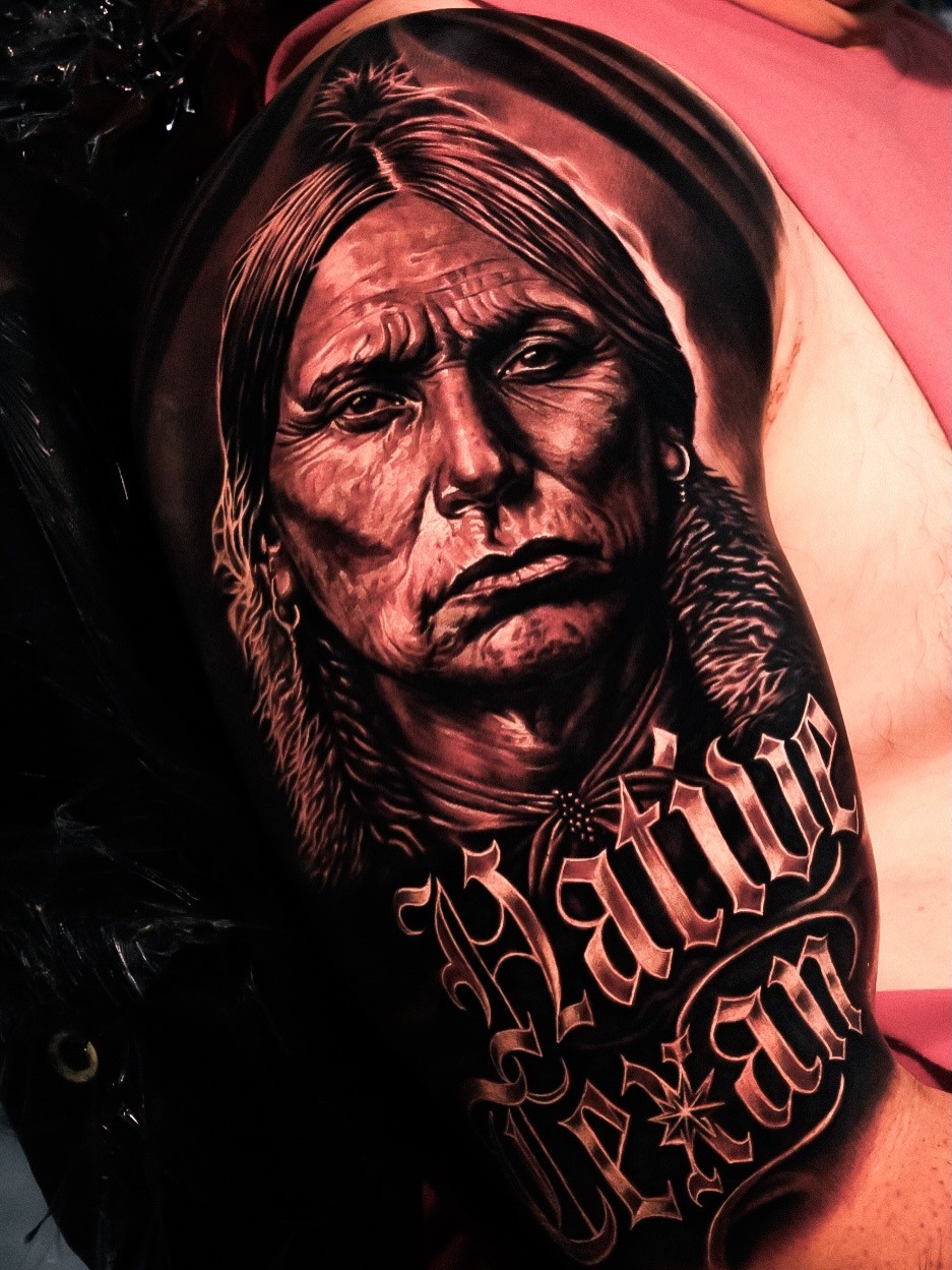 Tattoo by @lange_tattoo β realism, lettering_script
