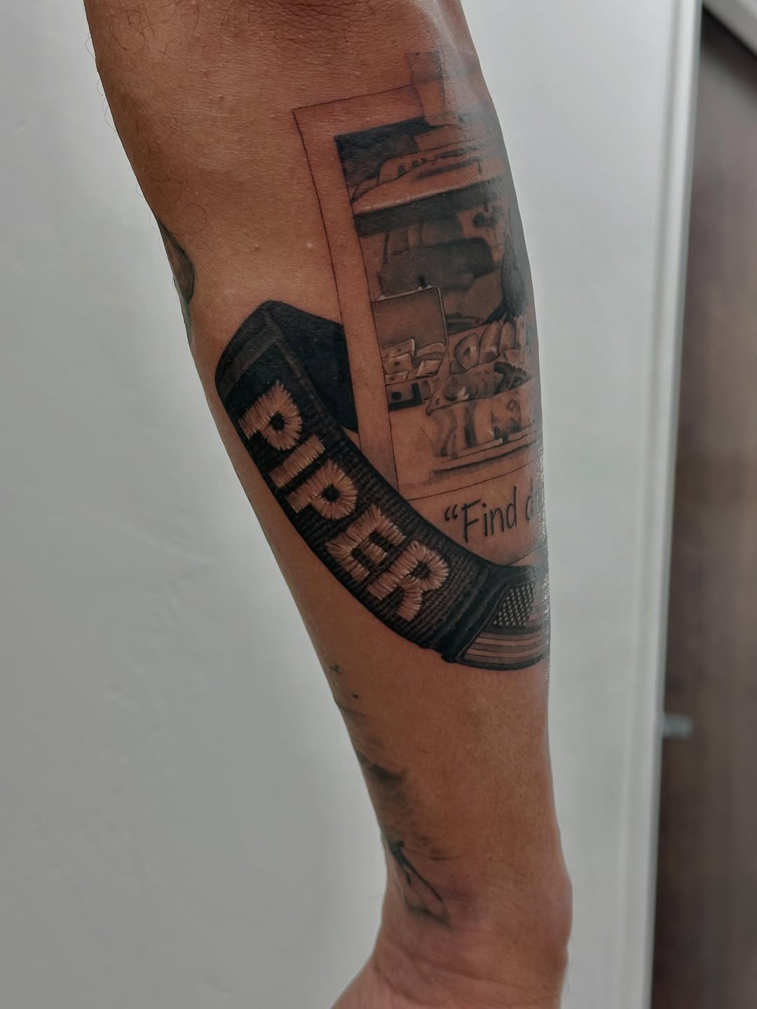 Tattoo by @winterhavenink — black_and_grey