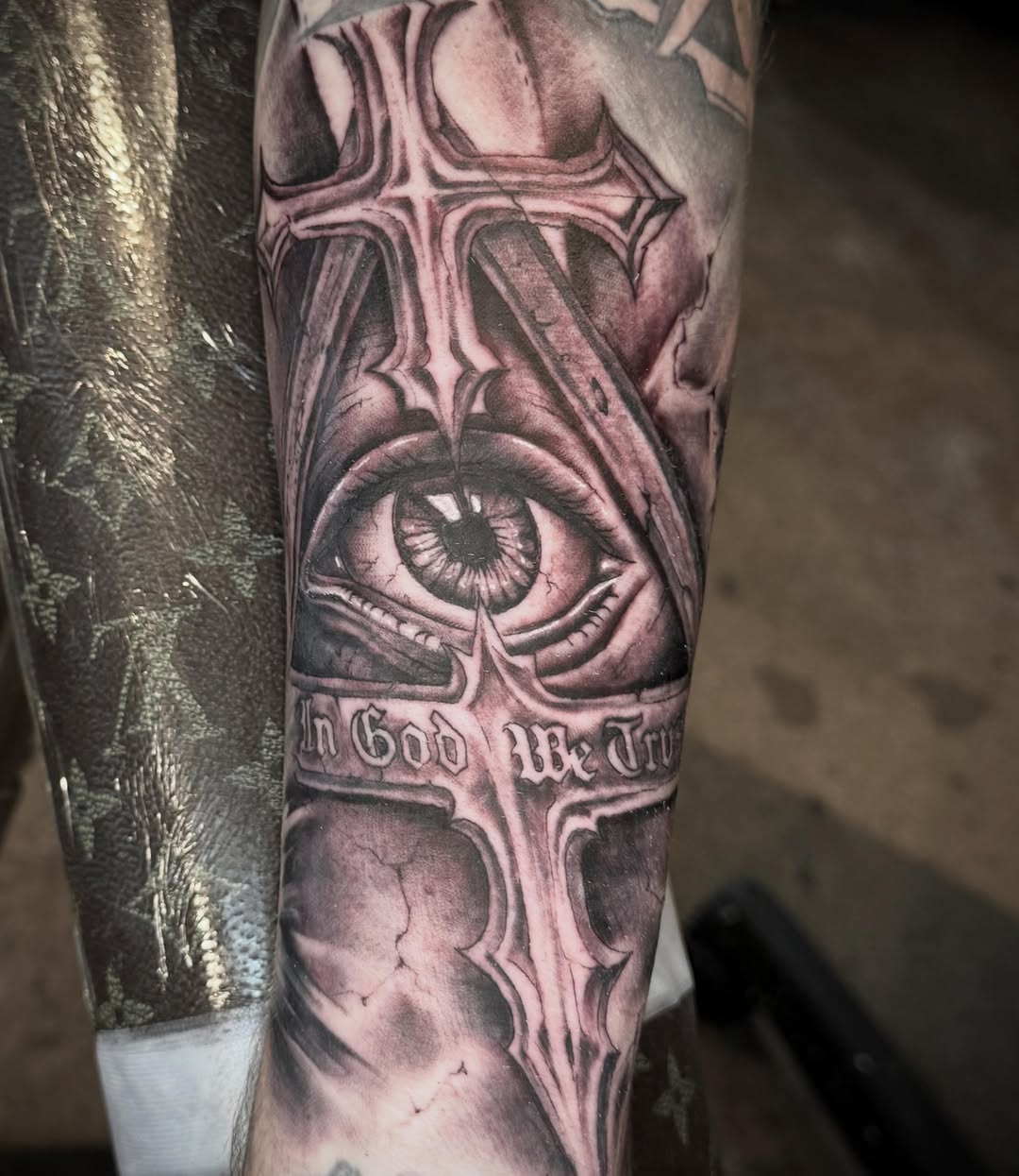 Tattoo by @crawleyboyart — black_and_grey, realism