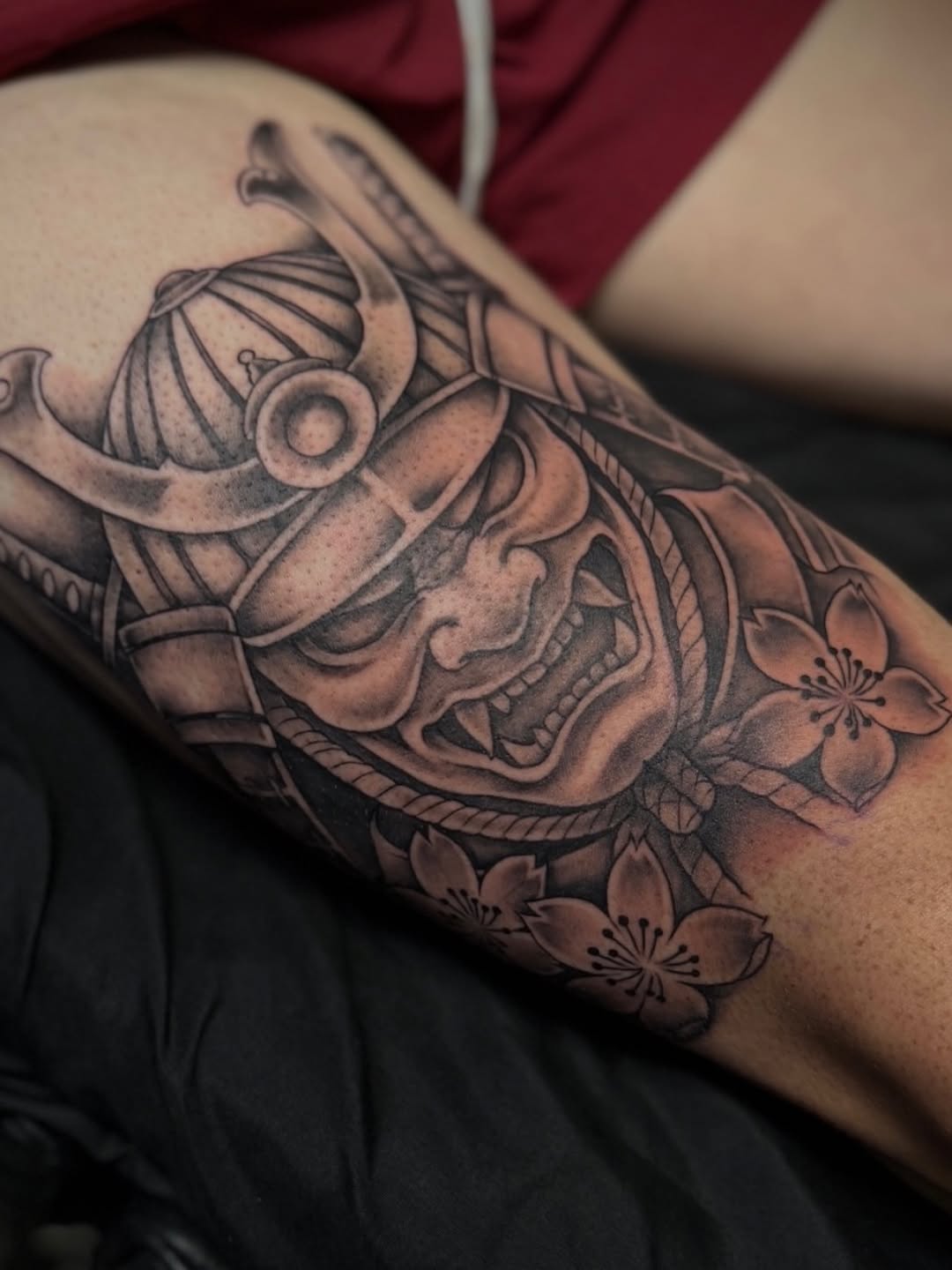 Tattoo by @rikkybobbytattoo โ japanese_irezumi, black_and_grey