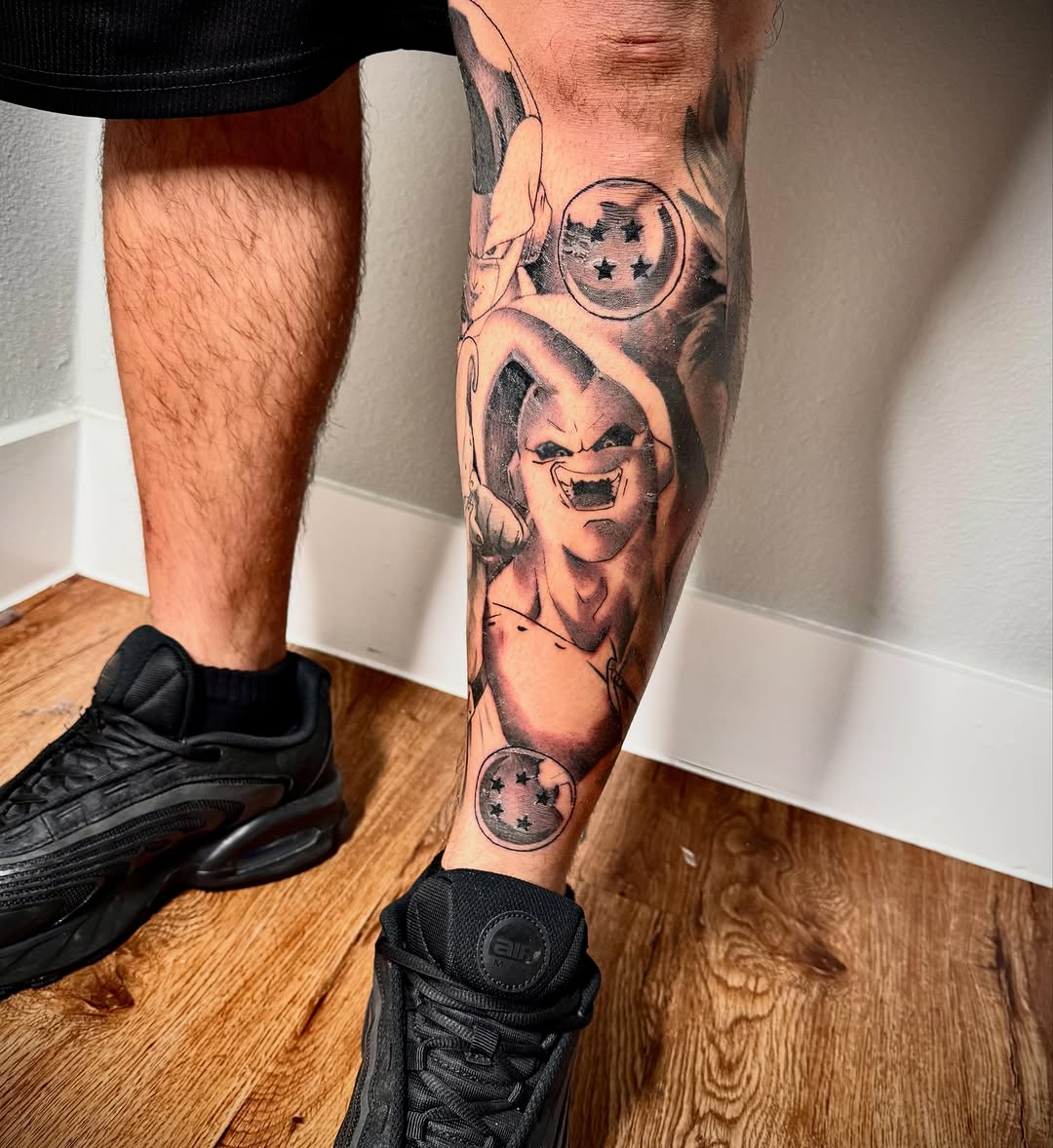 Tattoo by @lalo_inktattoos — realism, anime