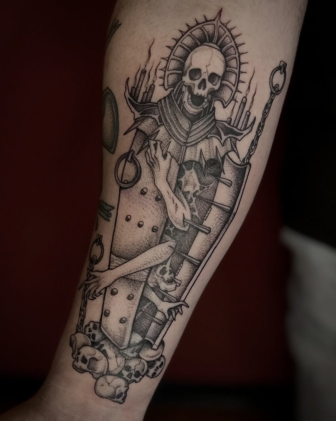 Tattoo by @racheltruskotattoos β dark_realism, blackwork