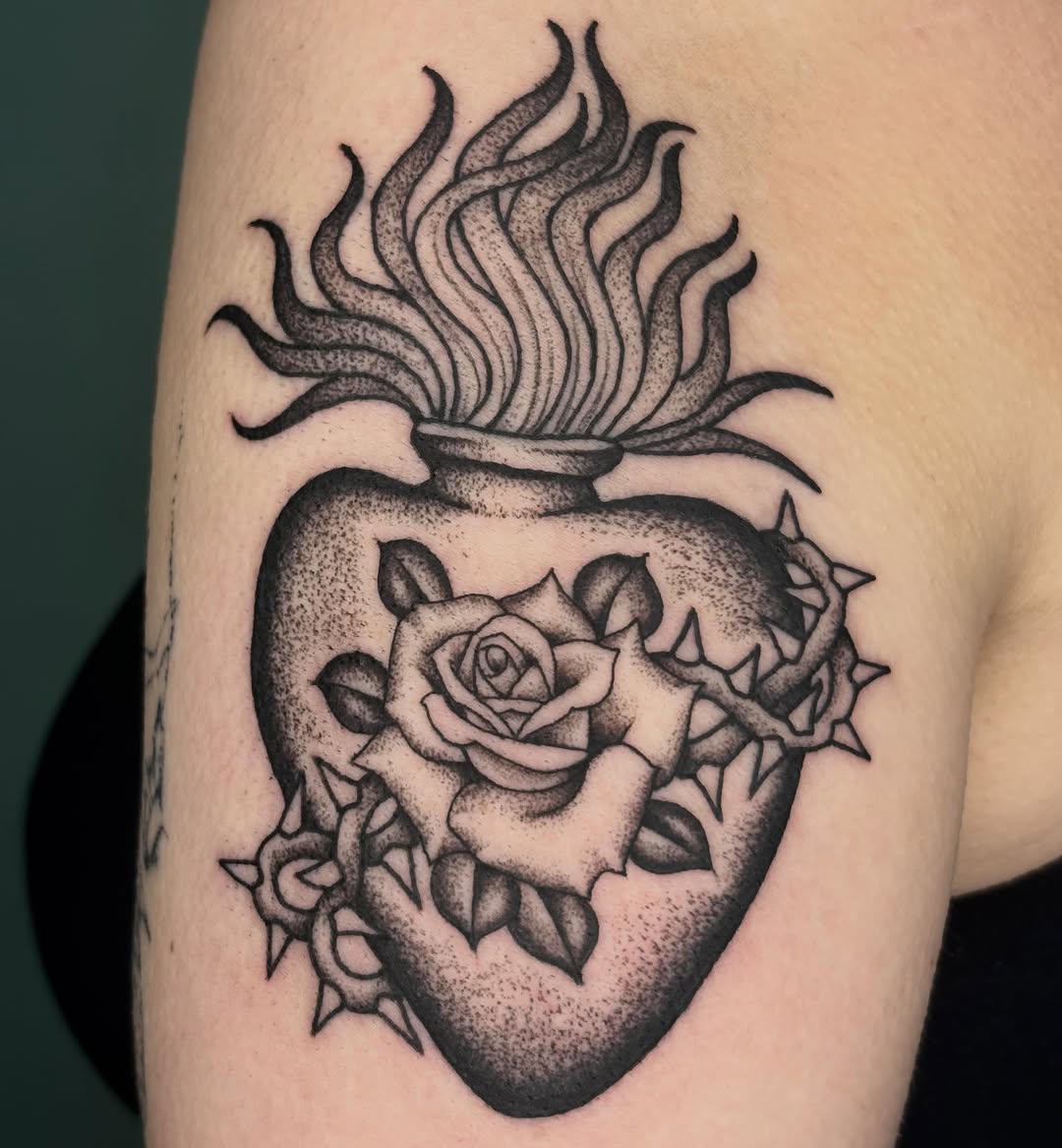 Tattoo by @sydthekidtattoos — blackwork