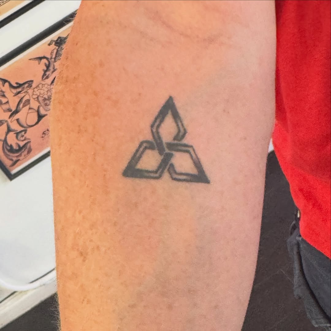 Tattoo by @rats_tattoo โ geometric, black_and_grey