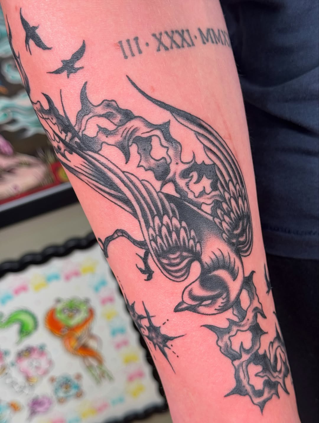 Tattoo by @kayoktats — black_and_grey, japanese_irezumi
