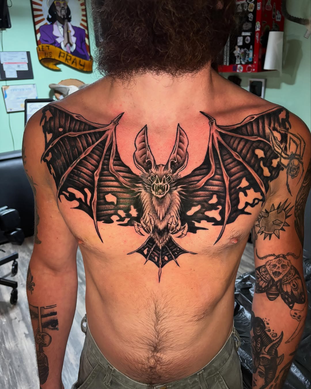 Tattoo by @seibastattoos — blackwork, illustrative