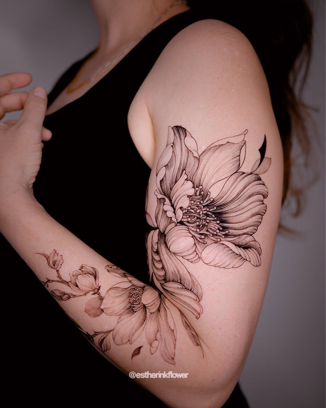 Tattoo by @estherinkflower — fine_line, illustrative