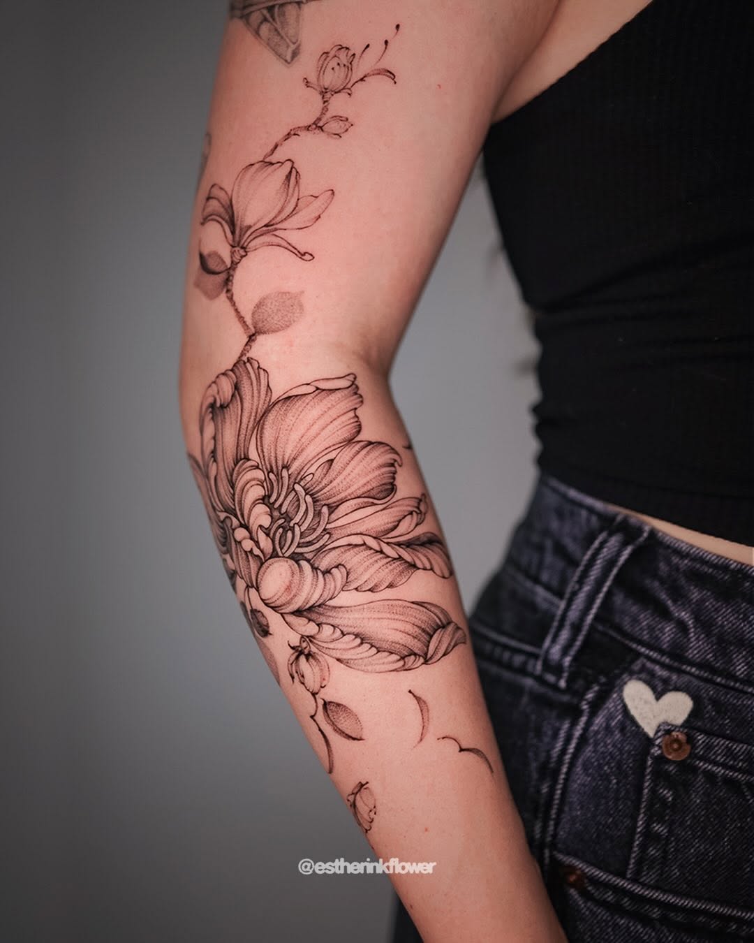 Tattoo by @estherinkflower — fine_line, illustrative