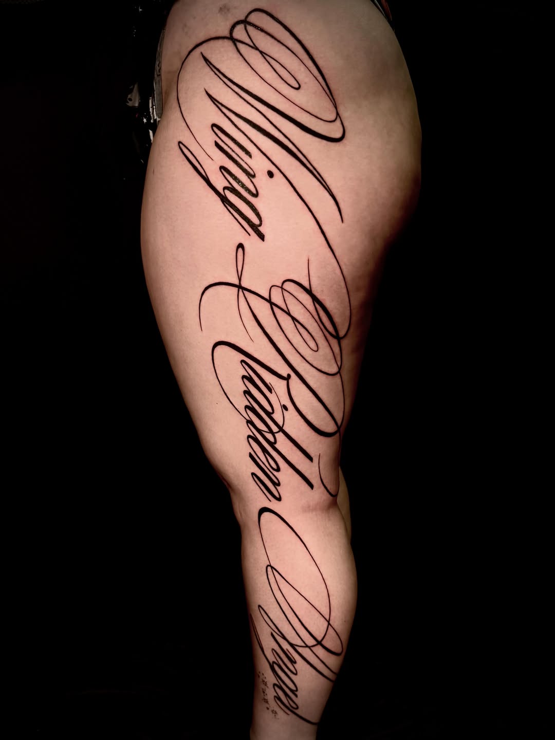 Tattoo by @vampirink.squid โ lettering_script