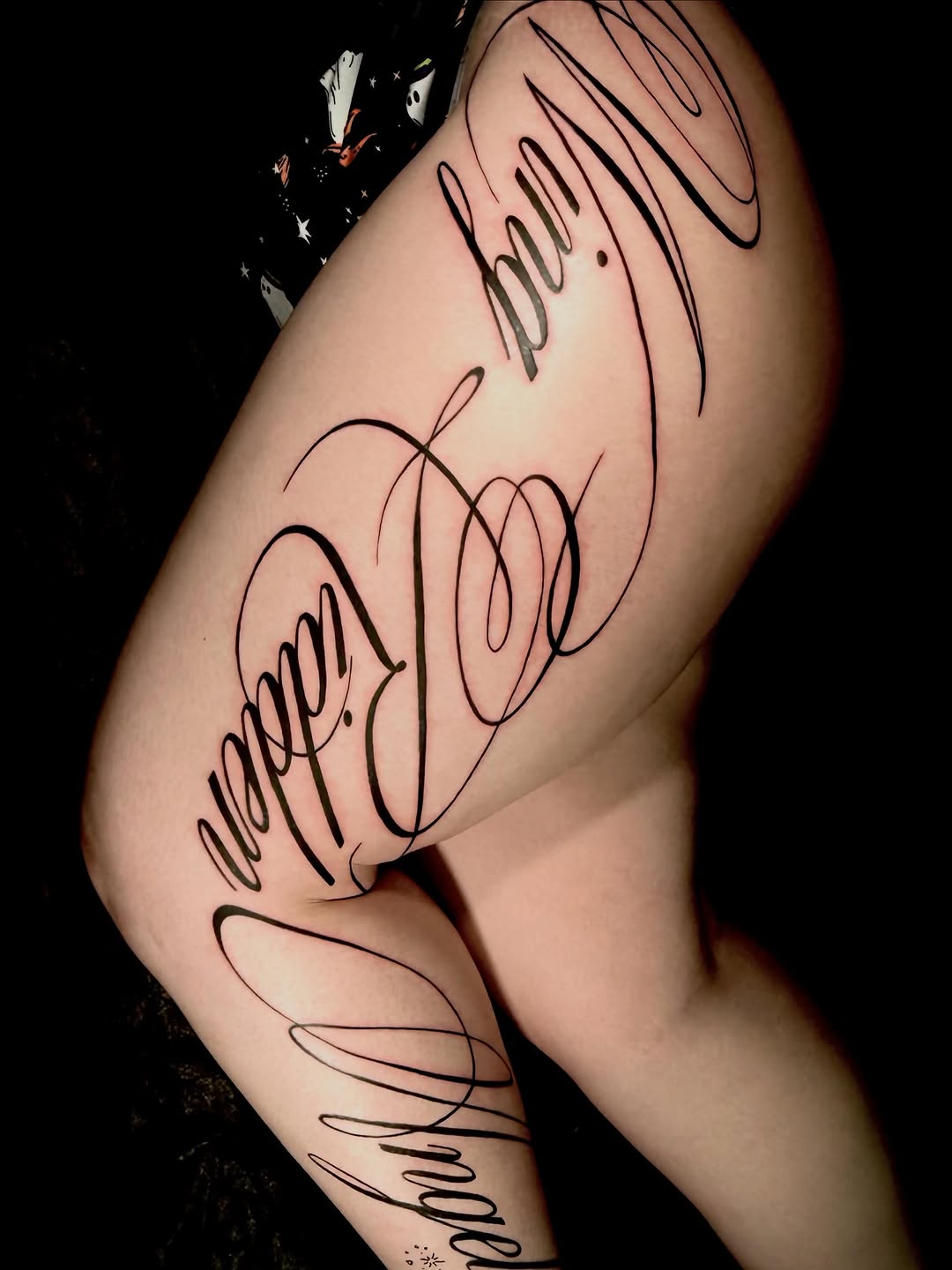 Tattoo by @vampirink.squid โ lettering_script