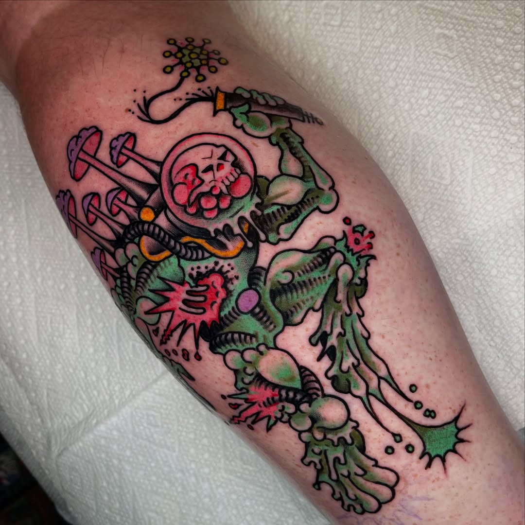 Tattoo by @wonkytiger β illustrative, new_school