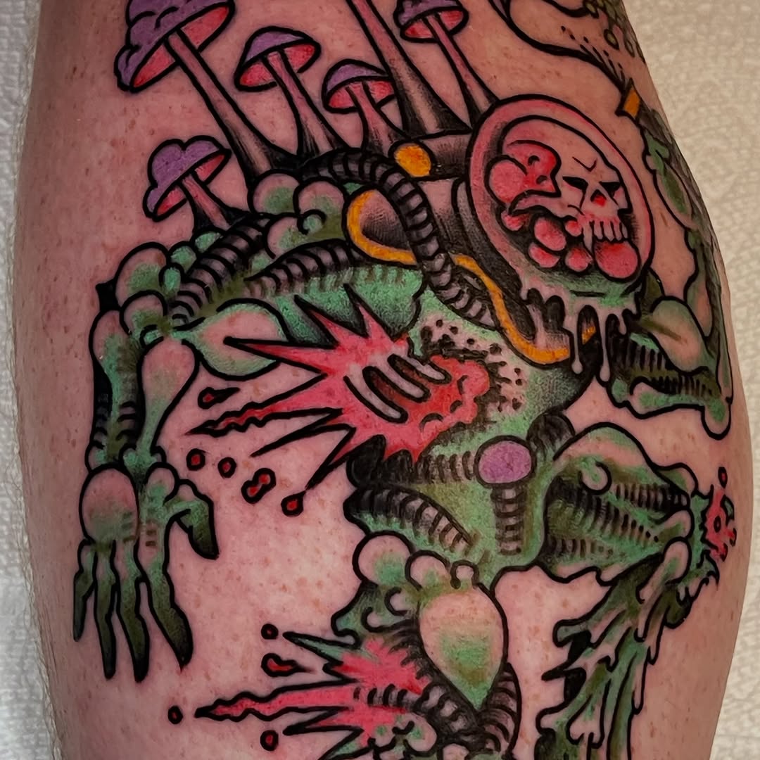 Tattoo by @wonkytiger β illustrative, new_school