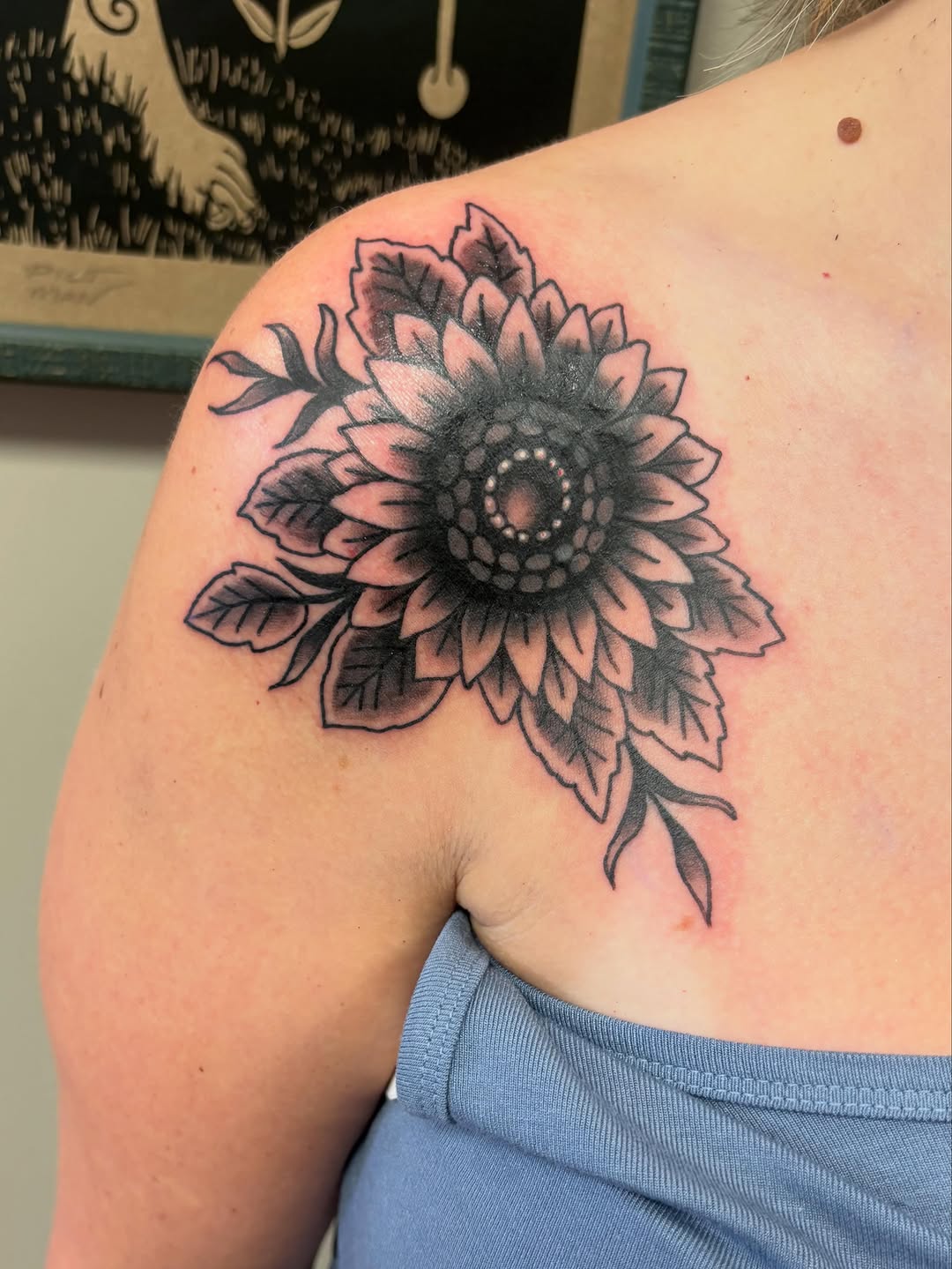 Tattoo by @wwhiterrabbit — black_and_grey