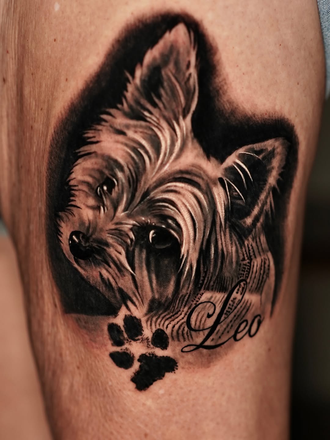 Tattoo by @joshphillipstattoos — realism, black_and_grey