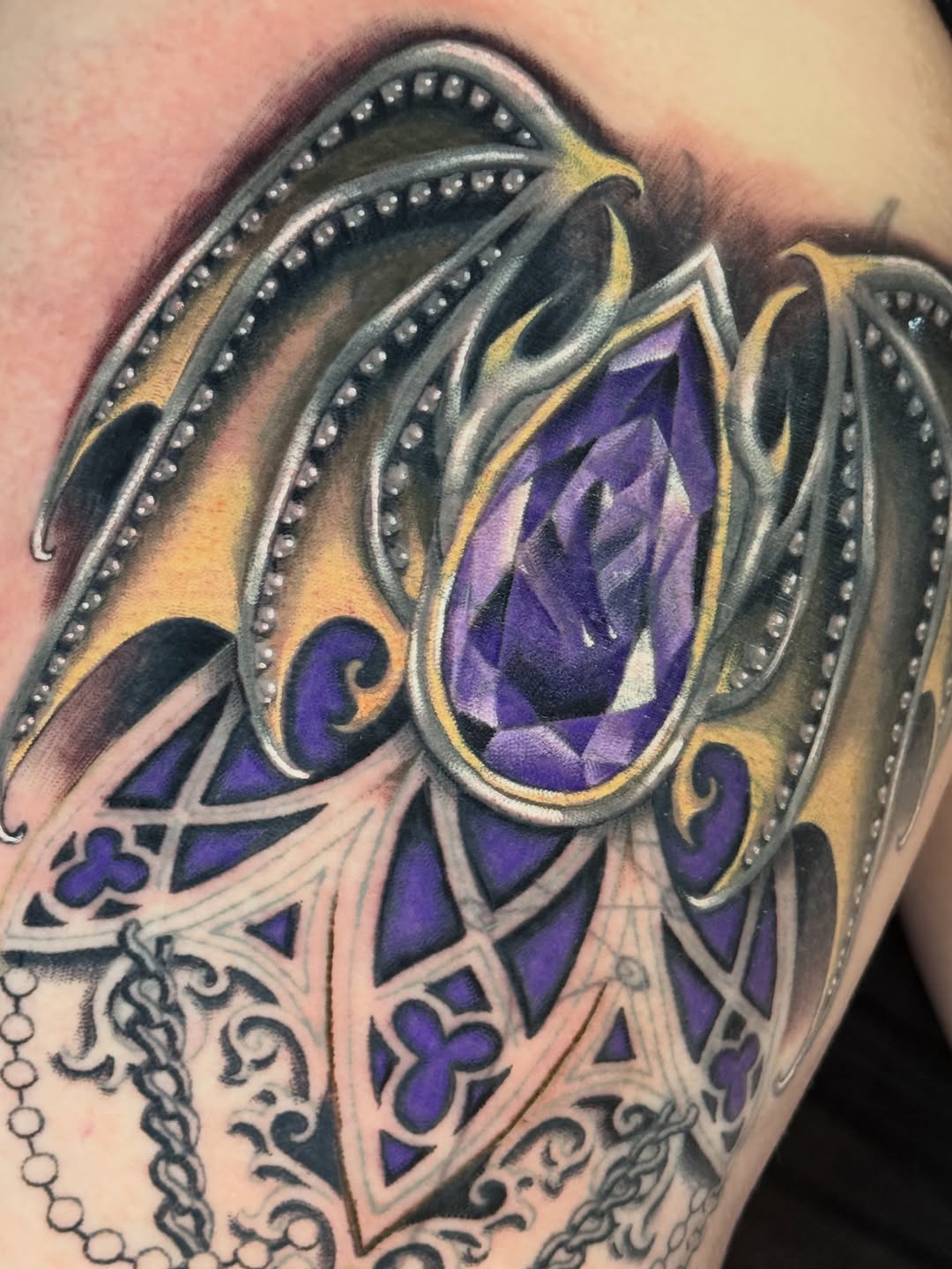 Tattoo by @lisa.hubbard.tattoo — realism, ornamental