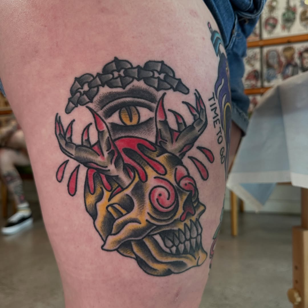 Tattoo by @whitneycreeptattoos — american_traditional, neo_traditional