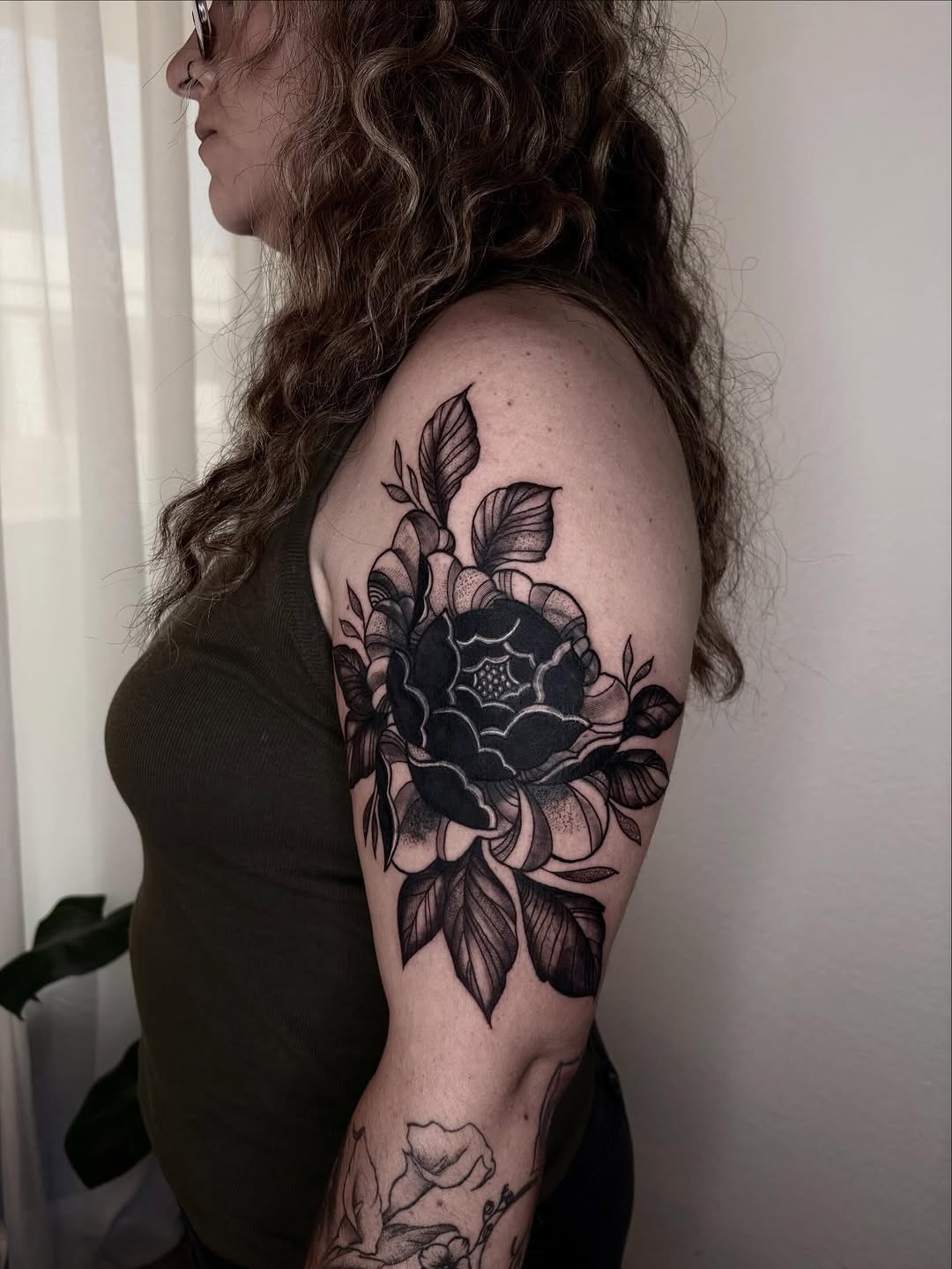 Tattoo by @justjellytattoos — blackwork, ornamental