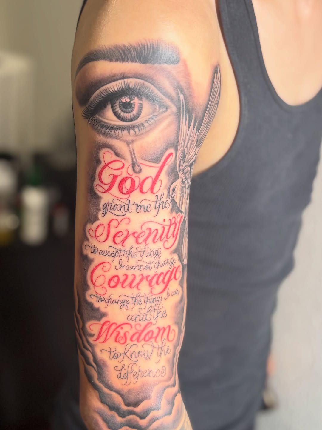 Tattoo by @tattoosbyadrian โ realism, lettering_script