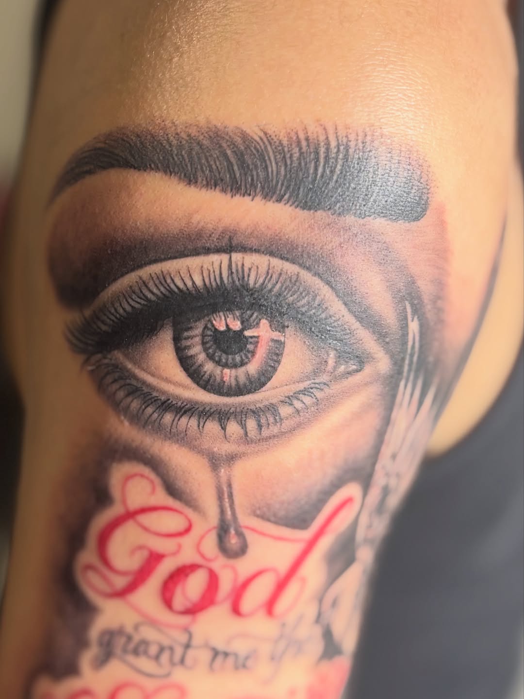 Tattoo by @tattoosbyadrian โ realism, lettering_script