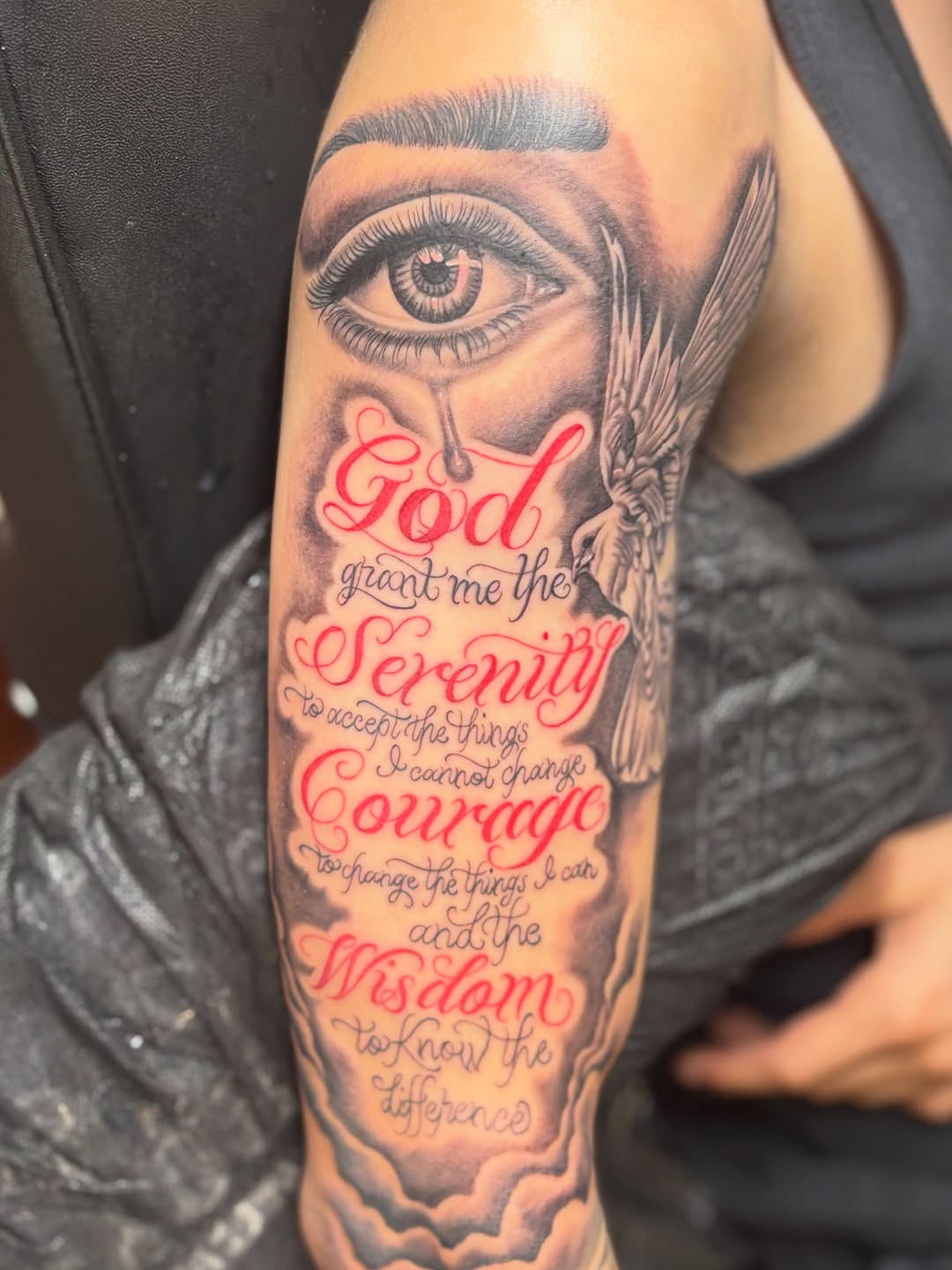 Tattoo by @tattoosbyadrian โ realism, lettering_script