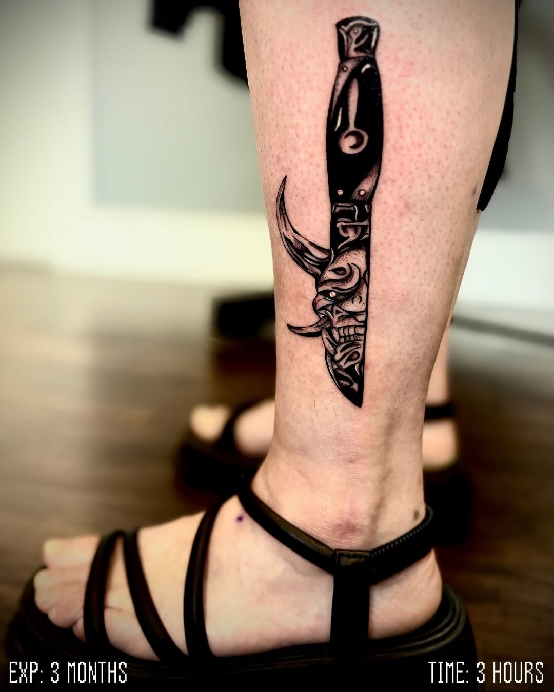 Tattoo by @pikashi_tattoos — black_and_grey, dark_realism