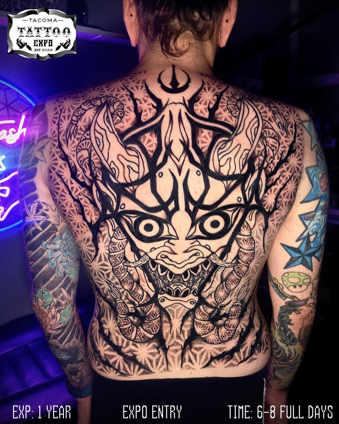 Tattoo by @pikashi_tattoos — blackwork, geometric