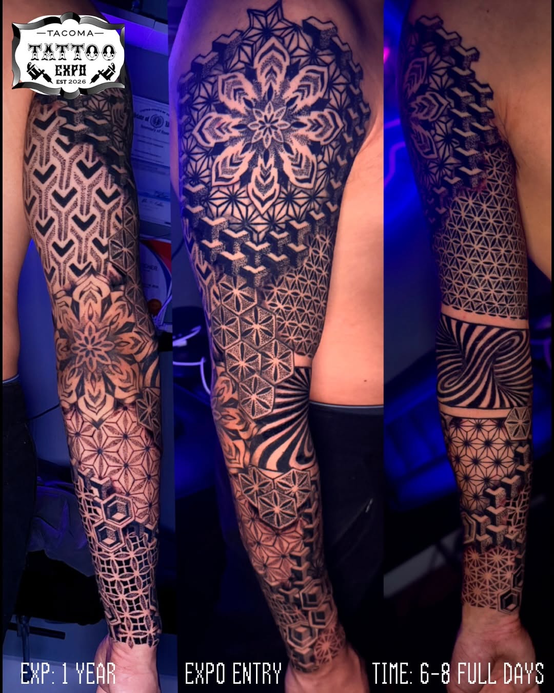 Tattoo by @pikashi_tattoos — geometric, dotwork