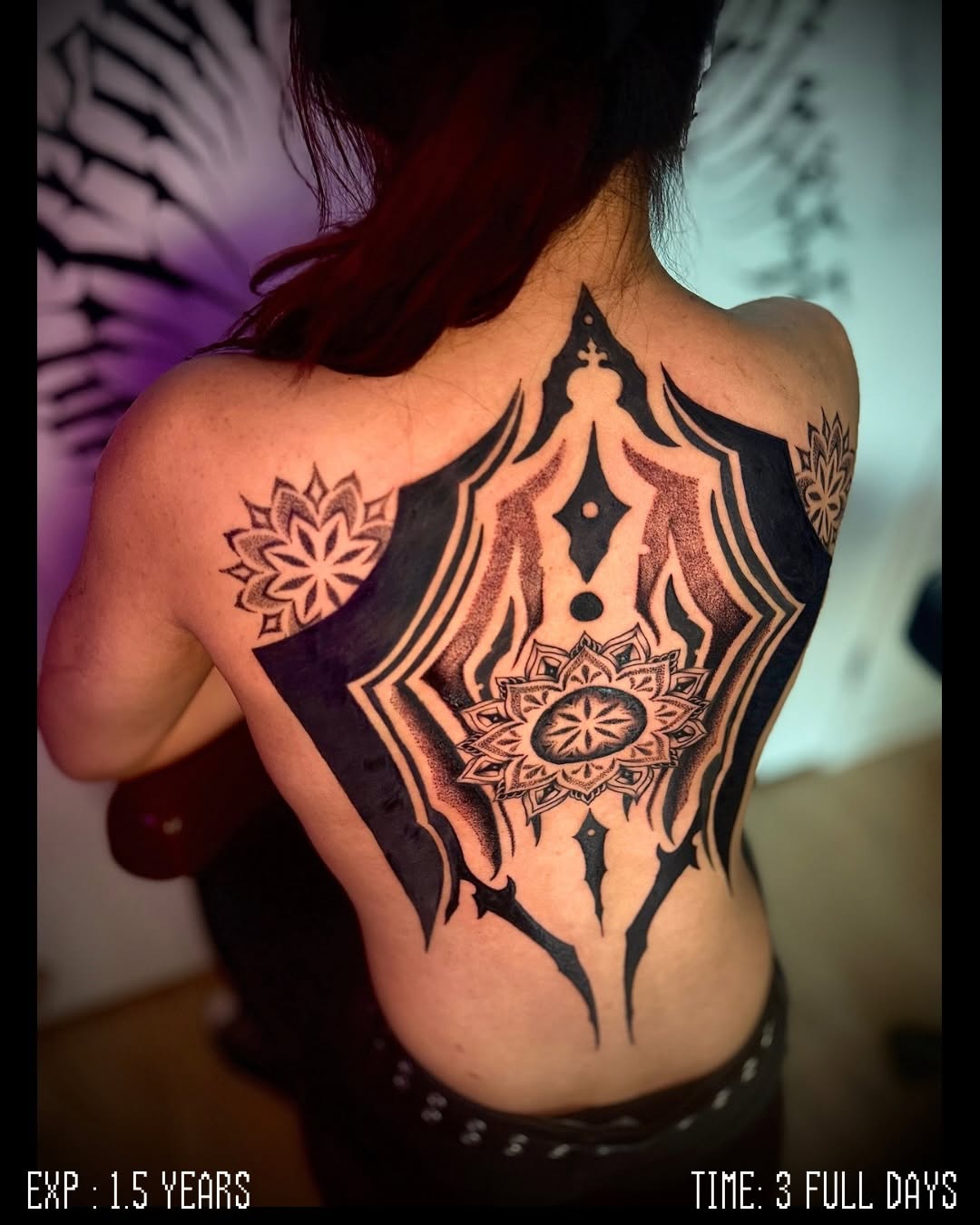 Tattoo by @pikashi_tattoos — geometric, dotwork