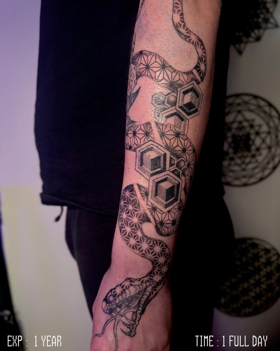 Tattoo by @pikashi_tattoos — geometric, black_and_grey