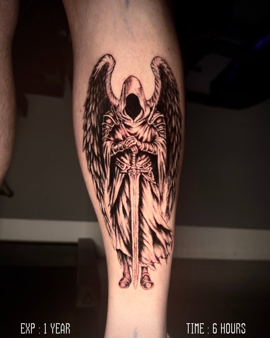 Tattoo by @pikashi_tattoos — dark_realism, black_and_grey