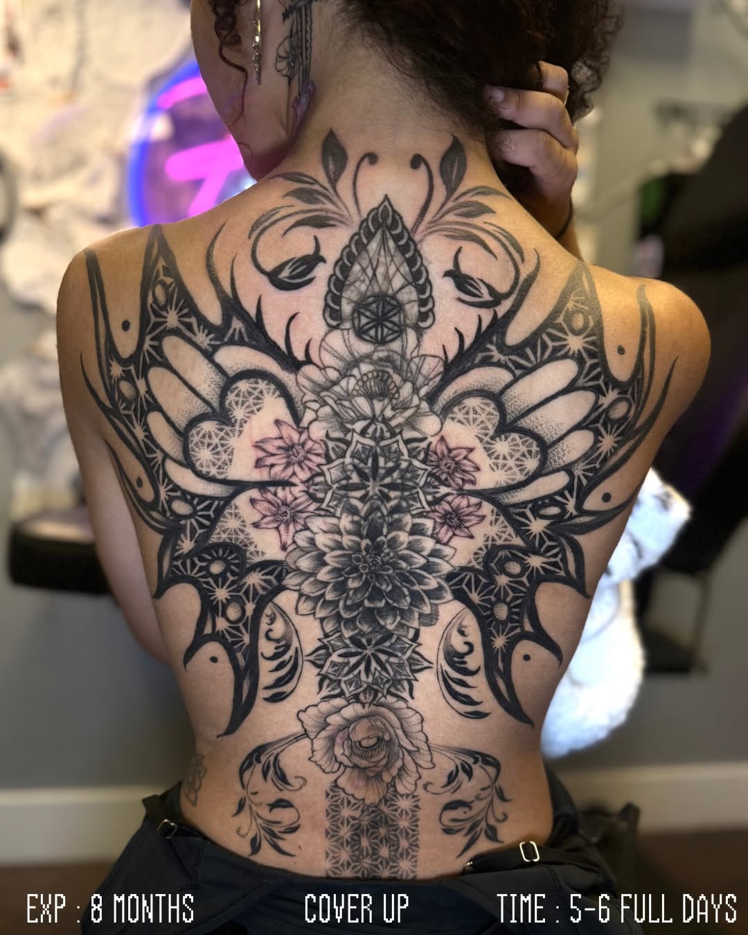 Tattoo by @pikashi_tattoos — black_and_grey, ornamental