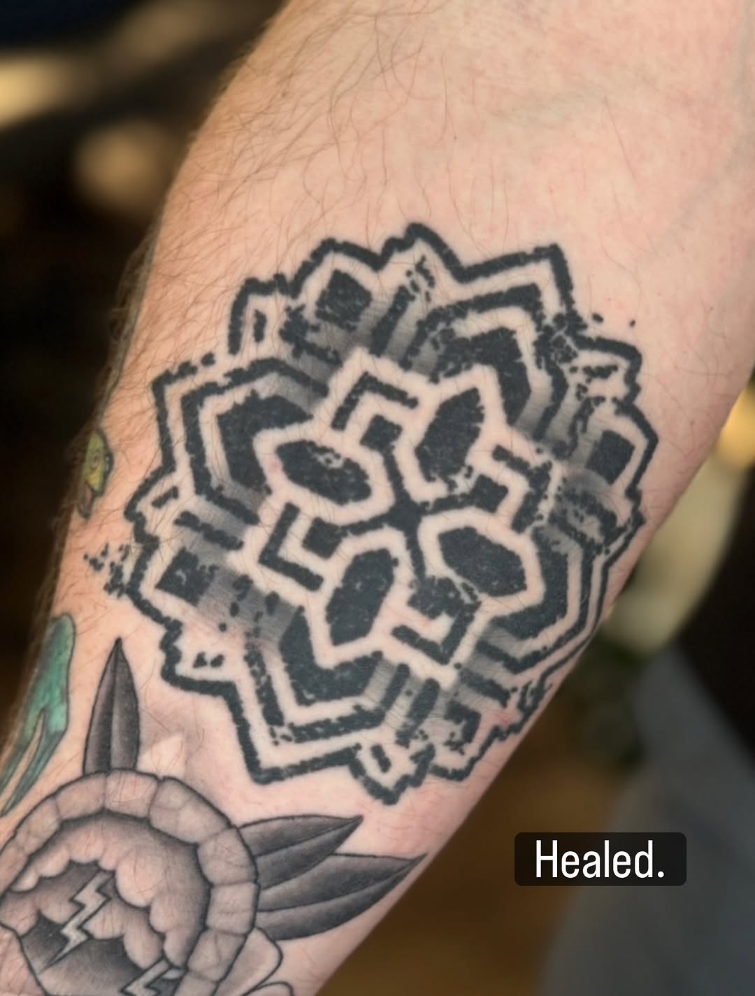 Tattoo by @symmetrychaos — geometric, blackwork