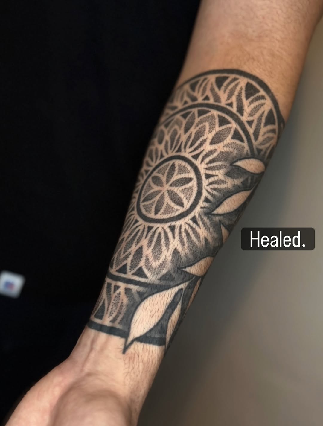 Tattoo by @symmetrychaos — geometric, dotwork