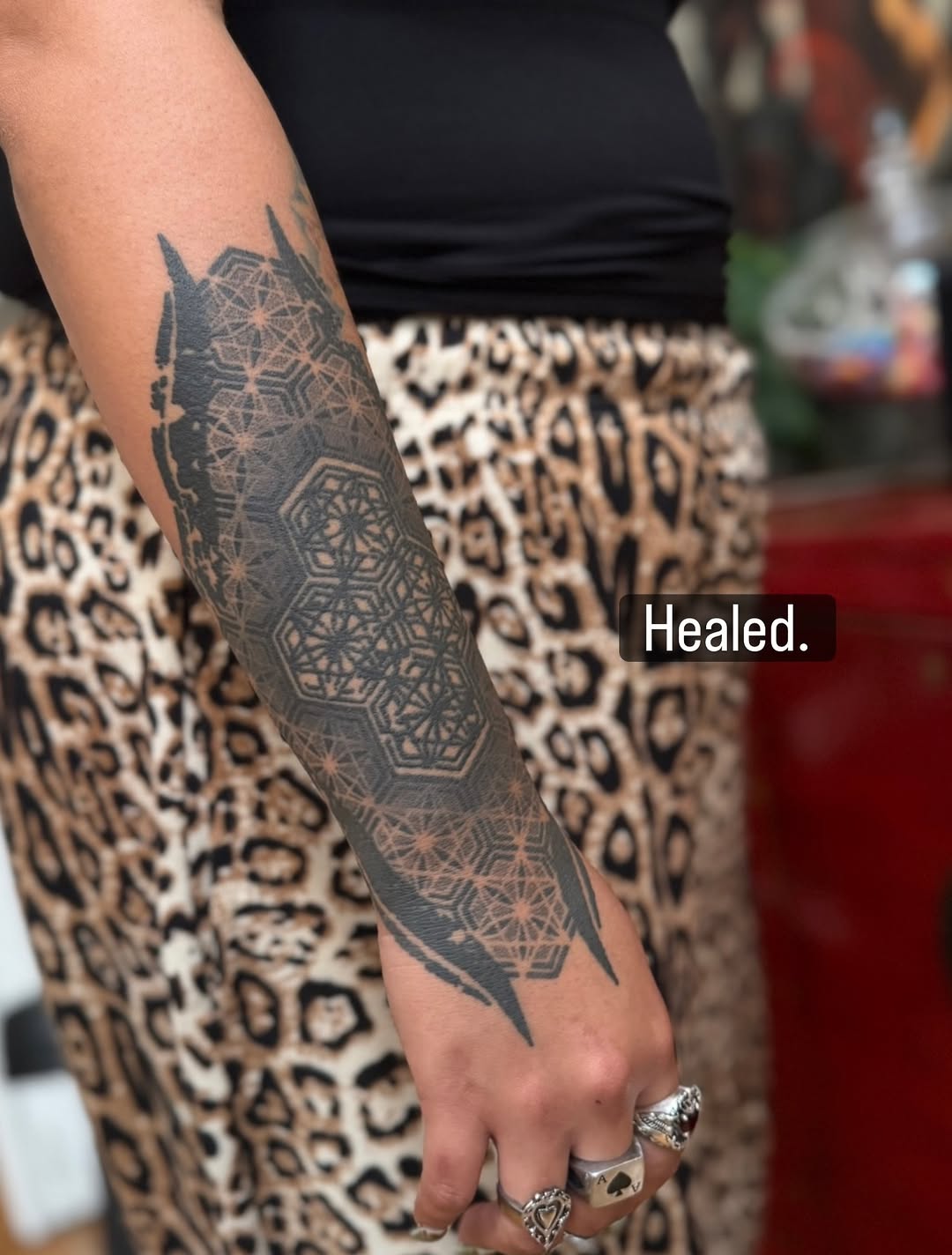 Tattoo by @symmetrychaos — geometric, blackwork