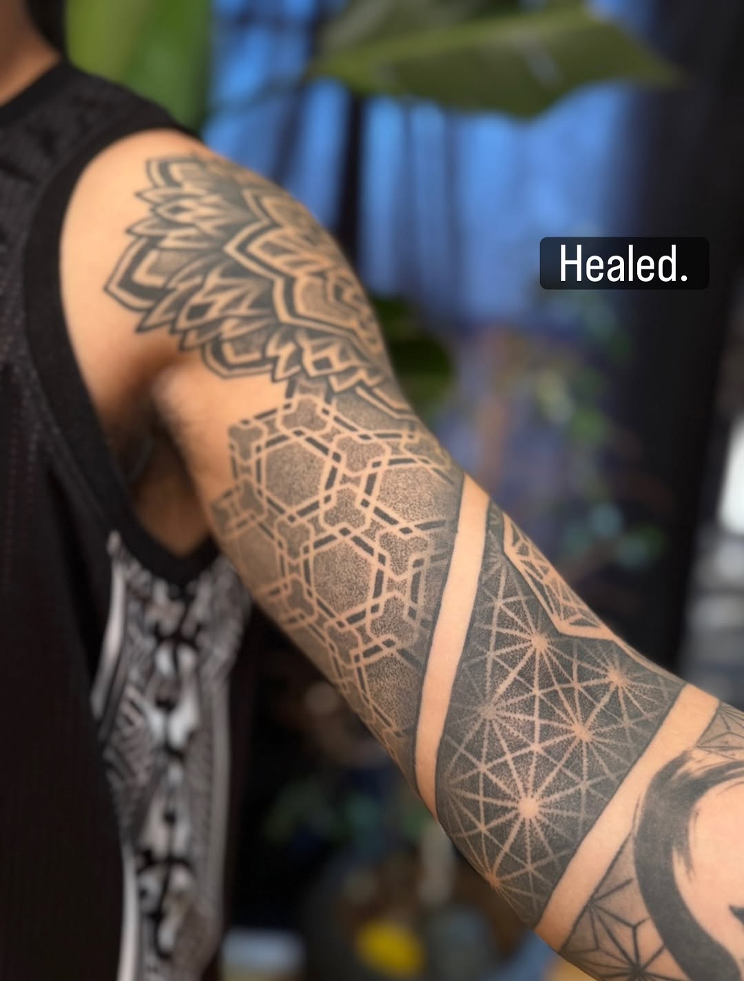 Tattoo by @symmetrychaos — geometric, dotwork