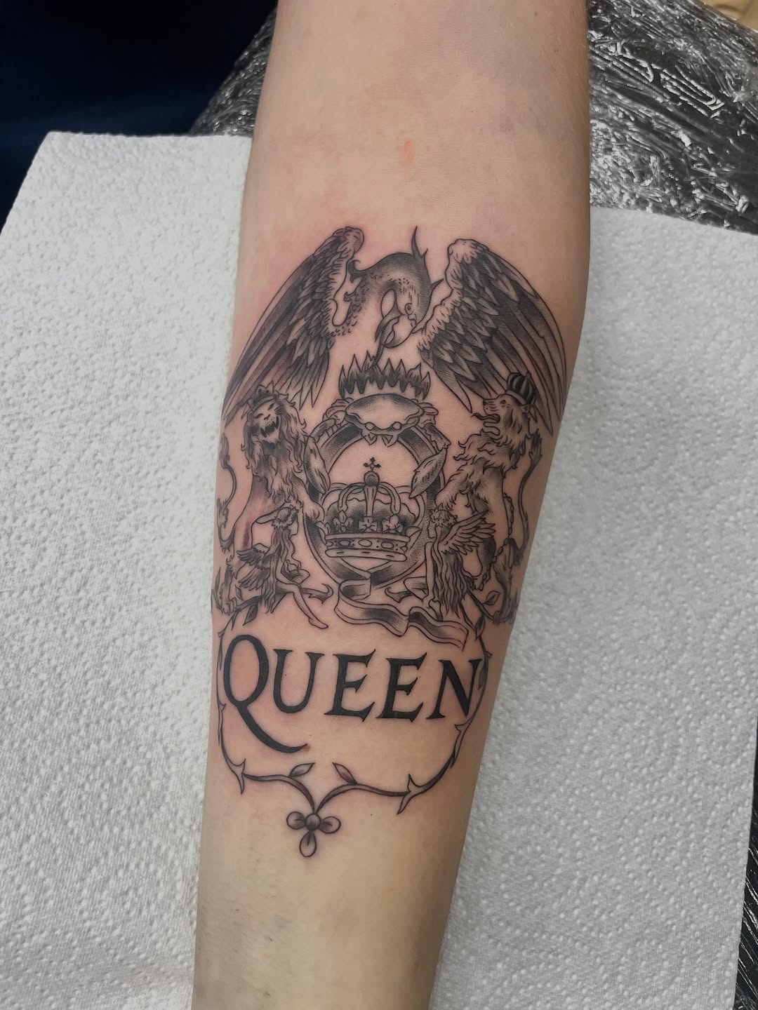 Tattoo by @savinggracetattoos — black_and_grey