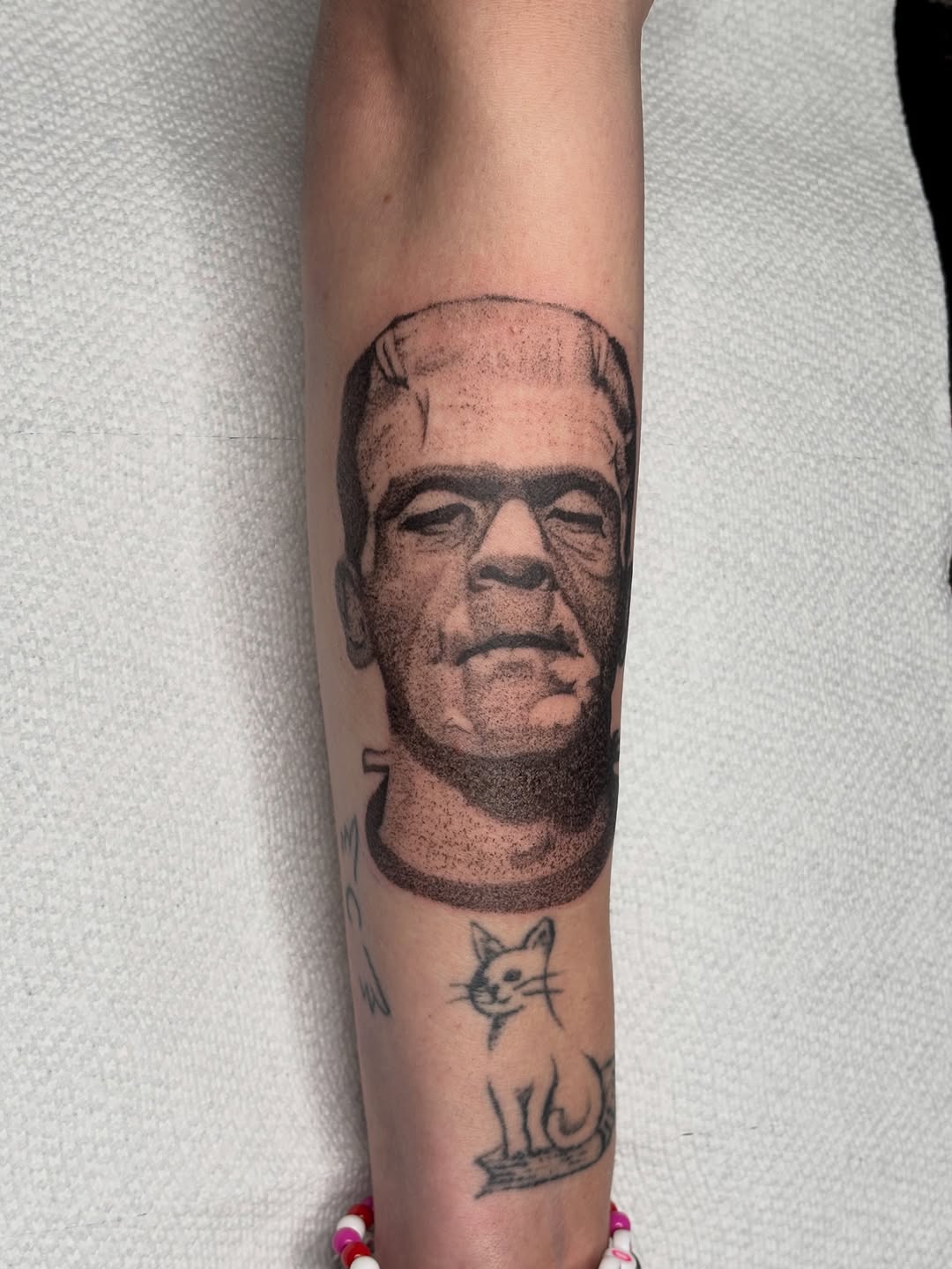 Tattoo by @kyshae.tattoos — realism, black_and_grey
