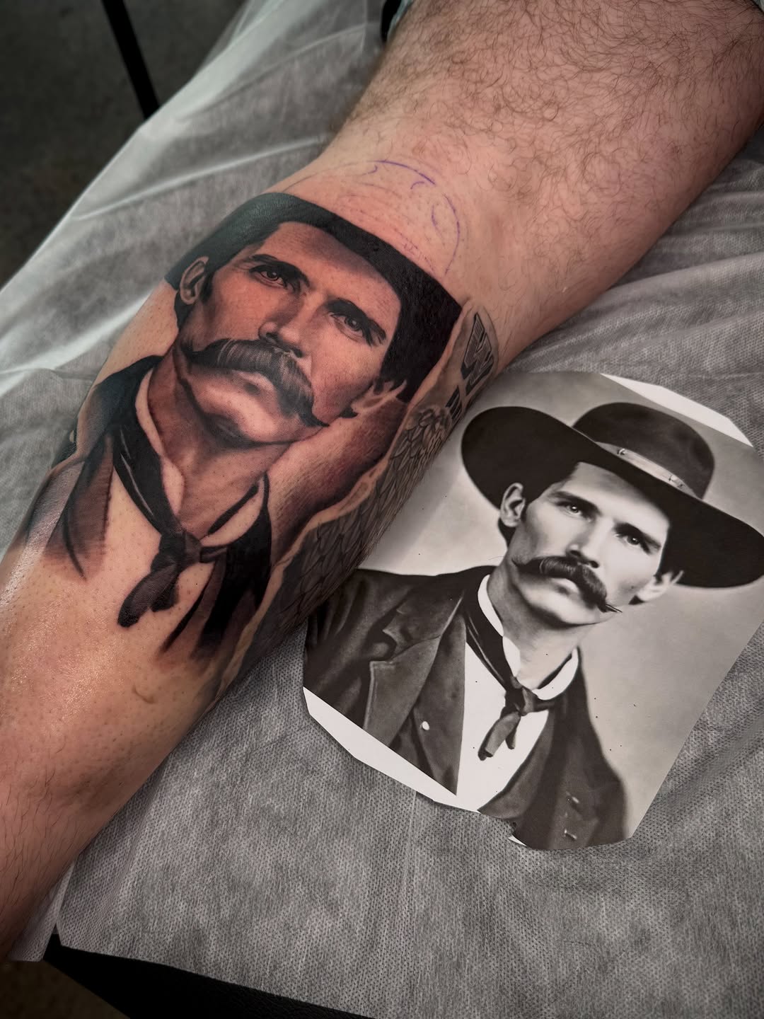 Tattoo by @babcocktattoo — realism, black_and_grey