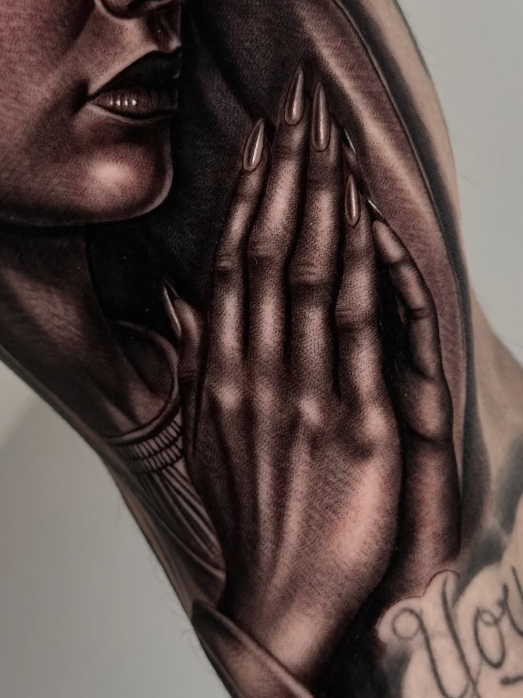 Tattoo by @fernxndojrtatts — realism, black_and_grey