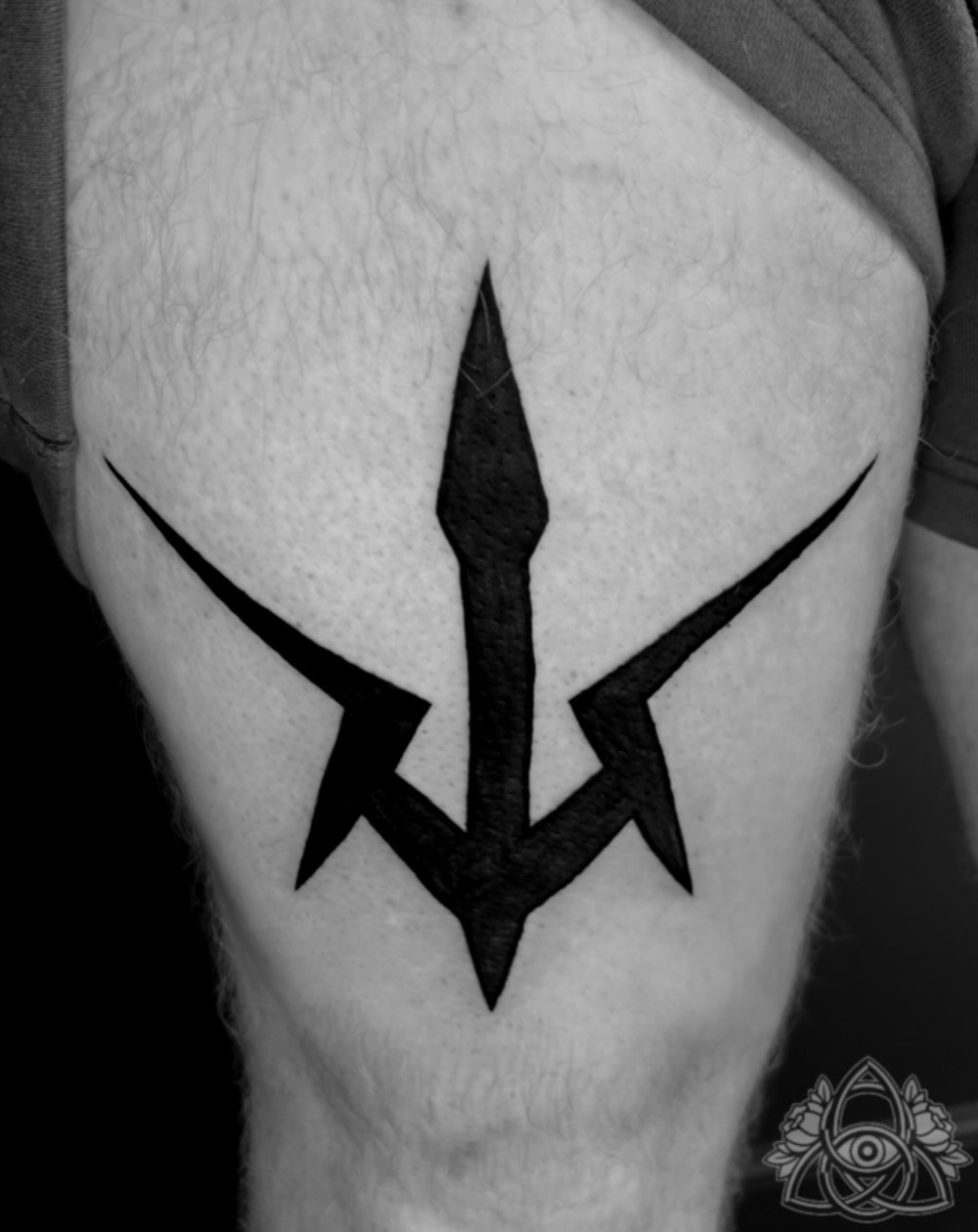 Tattoo by @tattoogarden — blackwork, geometric