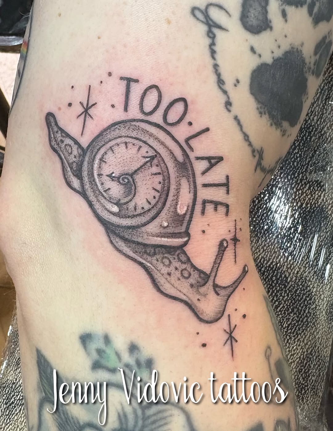 Tattoo by @turkeybasturz โ black_and_grey, lettering_script